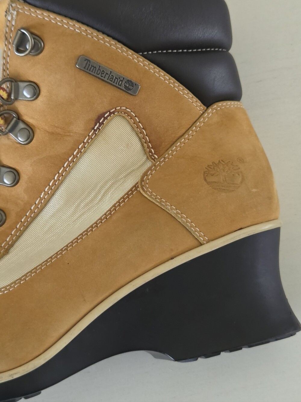 Vintage Timberland Square Toe Wedge Chukka Boots - Picture 5 of 13